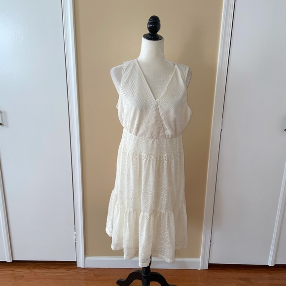 Style & Co Cream Crochet Dress - Picture 3 of 7